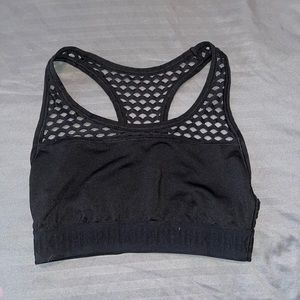 PINK Black Small Sports Bra No Padding